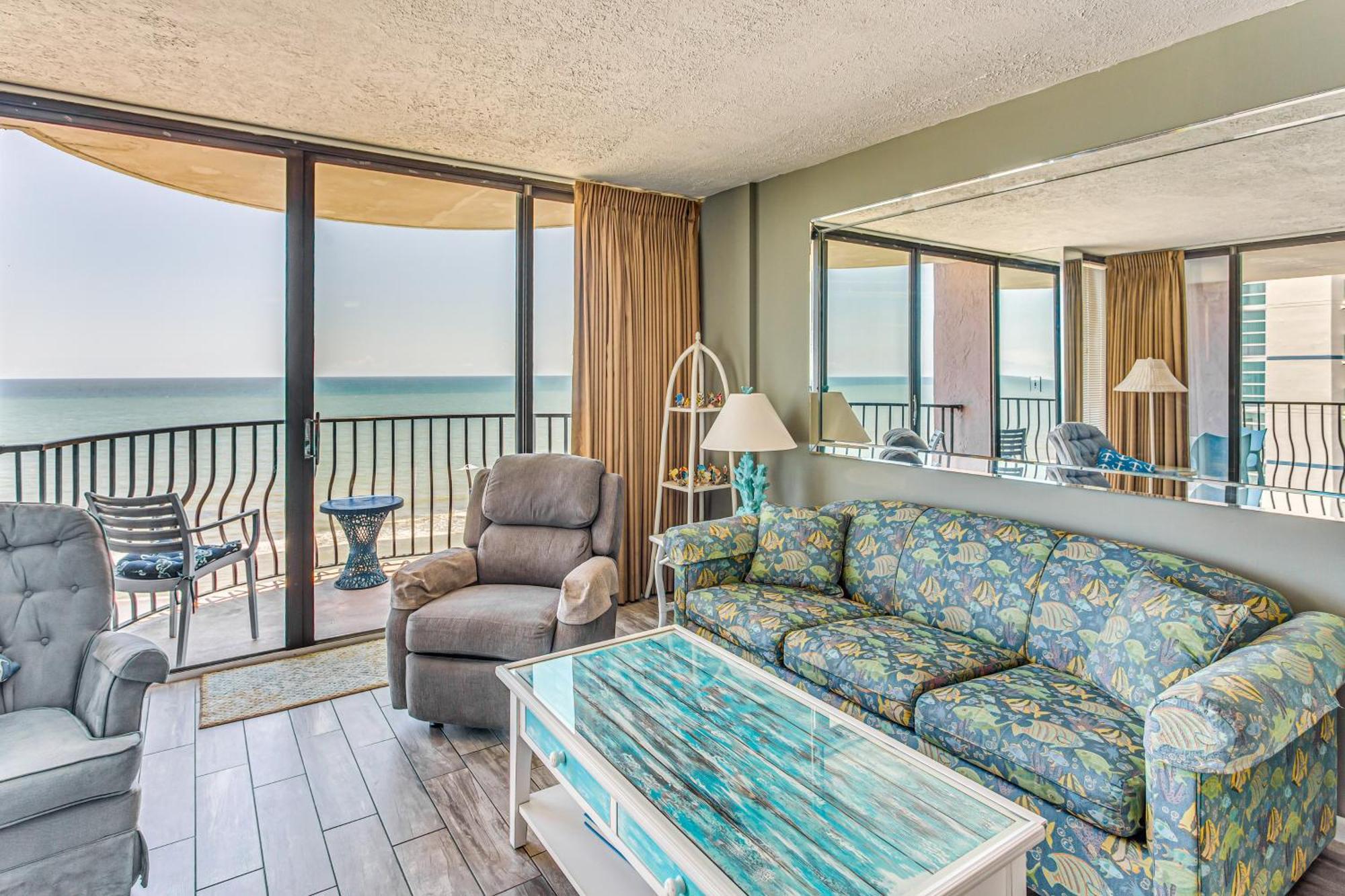 Myrtle Beach Oceanfront Condo With Covered Balcony! Eksteriør billede