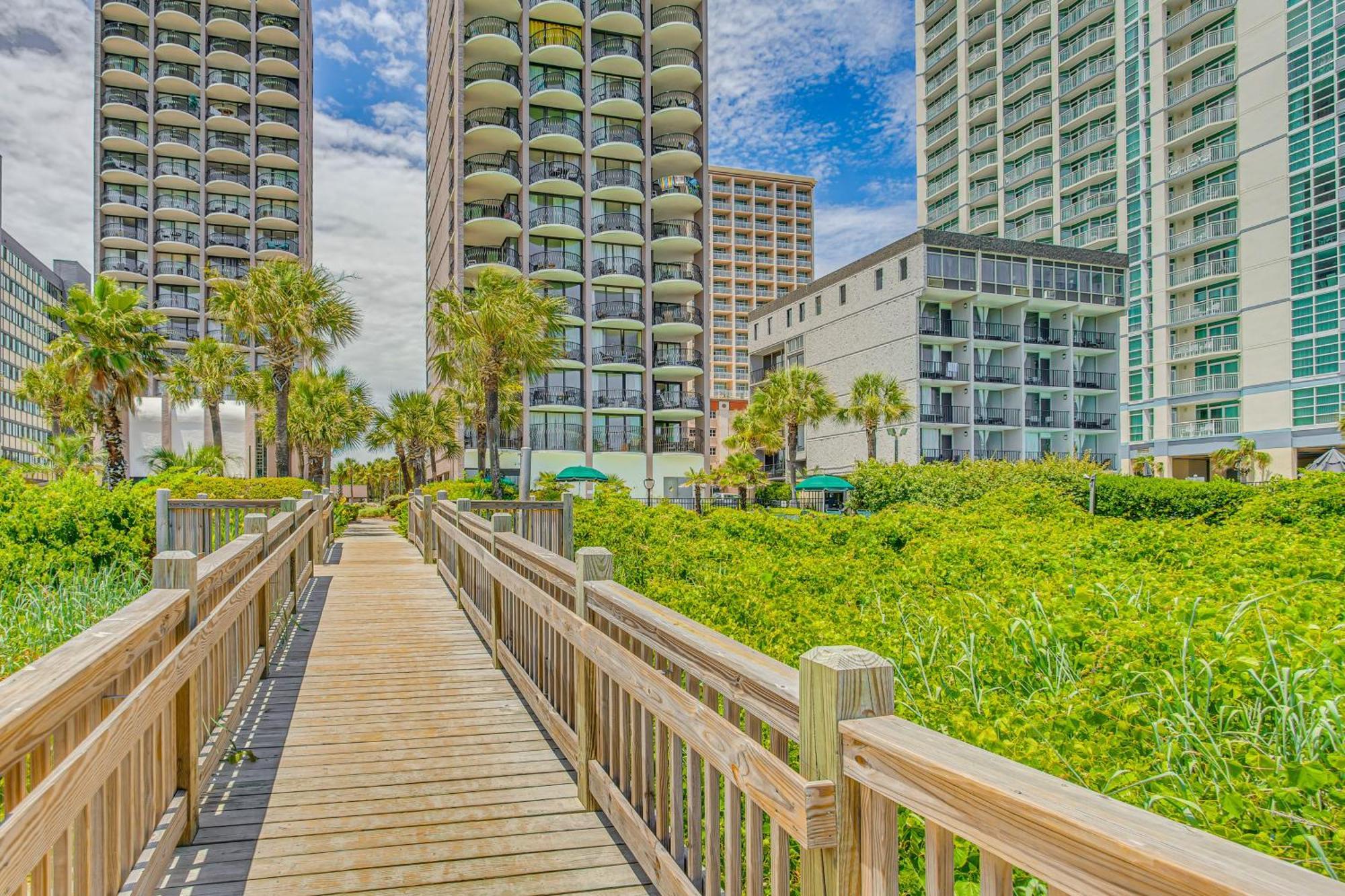 Myrtle Beach Oceanfront Condo With Covered Balcony! Eksteriør billede